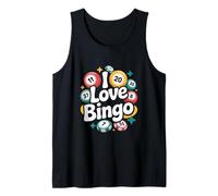 Amo los entusiastas de los números Divertidos del Bingo Camiseta sin Mangas