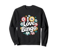 Amo los entusiastas de los números Divertidos del Bingo Sudadera