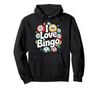 Amo los entusiastas de los números Divertidos del Bingo Sudadera con Capucha