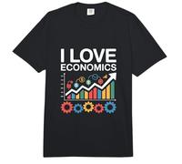 Amo los gráficos de economía Entusiasta Comfort Colors Adult Heavyweight T-Shirt