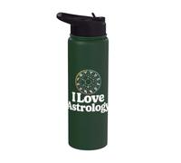 Amo los signos del horóscopo del zodiaco de la astrología Stainless Steel Insulated Water Bottle