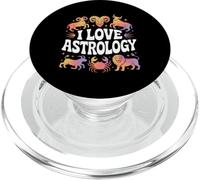 Amo los Signos del Zodiaco del horóscopo de la astrología PopSockets PopGrip para MagSafe