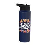 Amo los signos del zodiaco del horóscopo de la astrología Stainless Steel Insulated Water Bottle