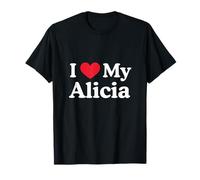 Amo mi corazón de Alicia Alicia Amo a Alicia Camiseta