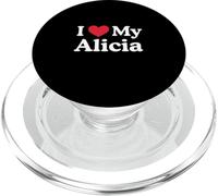 Amo mi corazón de Alicia Alicia Amo a Alicia PopSockets PopGrip para MagSafe