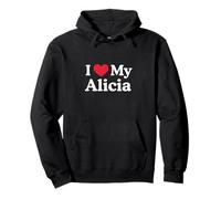 Amo mi corazón de Alicia Alicia Amo a Alicia Sudadera con Capucha