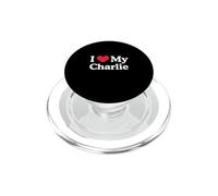 Amo mi corazón de Charlie Charlie Amo a Charlie PopSockets PopGrip para MagSafe