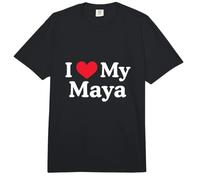 Amo mi corazón Maya, Maya, Amo a Maya Comfort Colors Adult Heavyweight T-Shirt