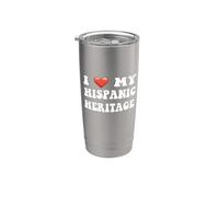 Amo mi herencia, Mes mexicano de la herencia hispana, latino Vaso térmico de acero inoxidable de doble pared