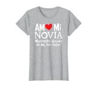 Amo Mi Novia Latina Mexicana Divertido Español Mujer Toxica Chica Camiseta, Mujer, Gris Jaspeado, S
