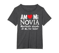 Amo Mi Novia Latina Mexicana Divertido Español Mujer Toxica Chica Camiseta, Mujer Tallas Grandes, Jaspeado Oscuro, 3XL Grande