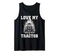Amo MI Tractor Granjero Agricultura Campo Rural Vibraciones Campo Camiseta sin Mangas