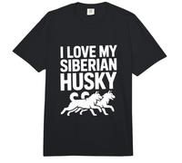 Amo mi vínculo de Lealtad Husky Siberiano Comfort Colors Adult Heavyweight T-Shirt