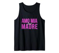 Amo MIA Madre I Love My Italian Mom Regalo Festa Della Mamma Camiseta sin Mangas