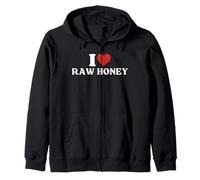 Amo miel cruda sin procesar miel Sudadera con Capucha