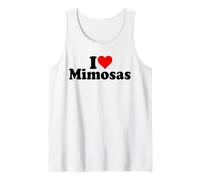 Amo Mimosas DE CORAZÓN Camiseta sin Mangas