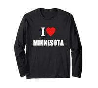 Amo Minnesota para Hombres, Mujeres y Estudiantes Manga Larga