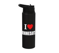 Amo Minnesota para hombres, mujeres y estudiantes Stainless Steel Insulated Water Bottle