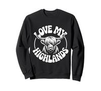 Amo mis Vacas Highland - Diseño Granja rústica Sudadera