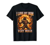 Amo Mucho a mi mamá Brainrot Alpha Wolf Meme Camiseta