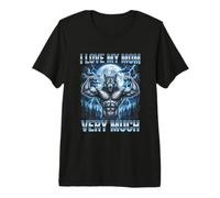 Amo Mucho a mi mamá Brainrot Alpha Wolf Meme Camiseta Premium
