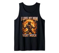 Amo Mucho a mi mamá Brainrot Alpha Wolf Meme Camiseta sin Mangas