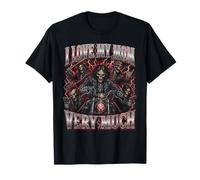 Amo Mucho a mi mamá Hard Skeleton Meme Bootleg Camiseta