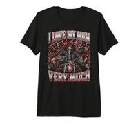 Amo Mucho a mi mamá Hard Skeleton Meme Bootleg Camiseta Premium