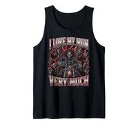 Amo Mucho a mi mamá Hard Skeleton Meme Bootleg Camiseta sin Mangas