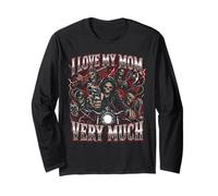 Amo Mucho a mi mamá Hard Skeleton Meme Bootleg Manga Larga