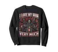 Amo Mucho a mi mamá Hard Skeleton Meme Bootleg Sudadera