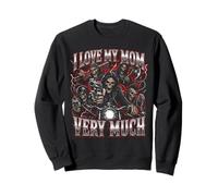 Amo Mucho a mi mamá Hard Skeleton Meme Bootleg Sudadera