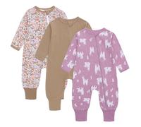 amo nenes | Pack de 3 pijamas saco para recién nacidos, 0,5 Tog, con pies y mangas, algodón transpirable. Enterizo unisex para bebés, ropa de manga larga para bebés, talla 0-24 meses