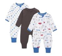 amo nenes | Pack de 3 pijamas saco para recién nacidos, 0,5 Tog, con pies y mangas, algodón transpirable. Enterizo unisex para bebés, ropa de manga larga para bebés, talla 0-24 meses