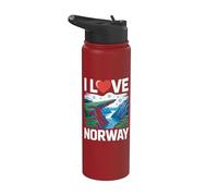 Amo Noruega Fiordo Escénico Amor Naturaleza Stainless Steel Insulated Water Bottle
