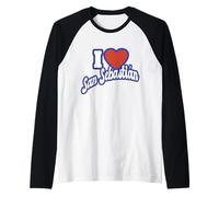 Amo San Sebastián Camiseta Manga Raglan