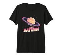 Amo Saturno Espacio Planeta Astronomía Espacio Exterior Memes Divertidos Camiseta Premium