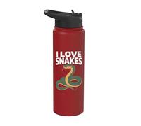 Amo Serpientes Naturaleza Vida Silvestre Pas Stainless Steel Insulated Water Bottle