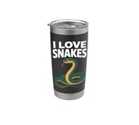 Amo Serpientes Naturaleza Vida Silvestre Pas Vaso térmico de acero inoxidable de doble pared