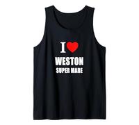Amo Weston Super Mare Recuerdo Memoria. Nacido y Criado Camiseta sin Mangas
