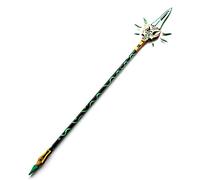 AMOC Genshin Conjunto de cosplay, 180 cm, Genshin XIAO Cosplay - Arma Primordial Jade WingedSpear Lanza desmontable