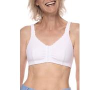 AMOENA Hannah - Brasier cómodo sin Varillas con Cierre Frontal Hannah para Mujer, Blanco, XL