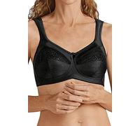 Amoena Women's Plus Size Isadora Full Figure Wirefree Pocketed Bra, Black, 38B