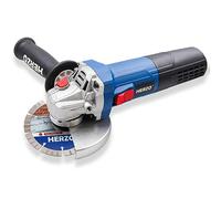 Amoladora Angular 900W,HERZO 125mm Amoladora Angular Profesional, Para desbastar y pulir corte