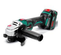 Amoladora Angular a Batería 125mm, POSENPRO Amoladora Angular 20V con Batería 4.0Ah y Cargador, Motor sin escobillas 8000RPM, para Cortar Pulido Azulejo de Cerámica Madera Piedra Acero