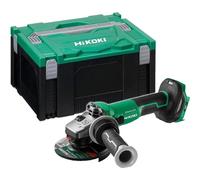 HIKOKI Akku Winkelschleifer, G3613DEW2Z, (Basic) (36V, 0-10000 min-1/min Drehzahl, Scheiben-ø: 125mm, Brushless, mit AT Modus, Spindelarrietierung, im HSC III (OHNE Akku und Ladegerät)