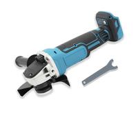 Amoladora angular con batería compatible con Makita 18 V, 8500 rpm, control de velocidad de 4 niveles, disco abrasivo de 125 mm con llave de lijadora para lijar, cortar y pulir (sin batería)