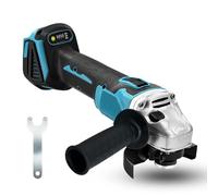 Amoladora angular con batería, diámetro de 125 mm, 10.0000 rpm, sin escobillas, batería Flex de 10000 rpm, para batería Makita de 18 V, para trabajos de separación, lijado y pulido (solo carcasa)