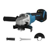 Amoladora angular con batería para Makita 18 V, Bürstenlon compacta 9000 rpm con 4 velocidades, disco abrasivo de 125 mm con llave de lijadora para lijar, cortar y pulir (sin batería)