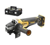 DEWALT Amoladora 125 mm 18V XR sin escobillas con pala, DCG406NT-XJ | Amoladora angular 18V XR sin escobillas de 125 mm con interruptor de paleta, freno electrónico y embrague.